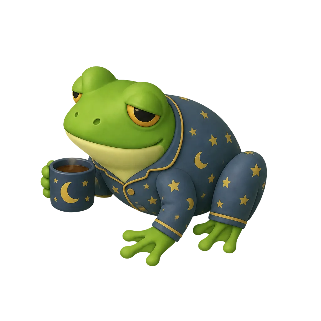 ŻABKA RADAR frog character